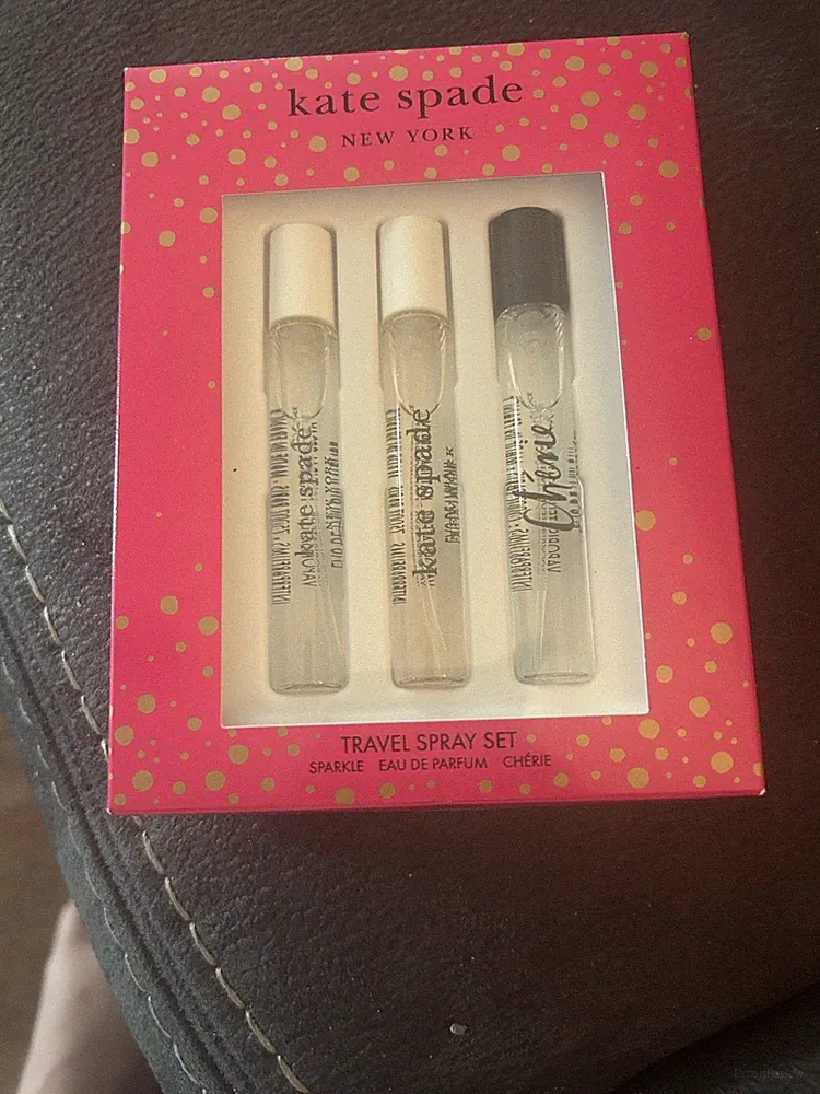 Kate Spade New York 3PC Travel Spray fragrance collection Gift SET,NEW WITH BOX