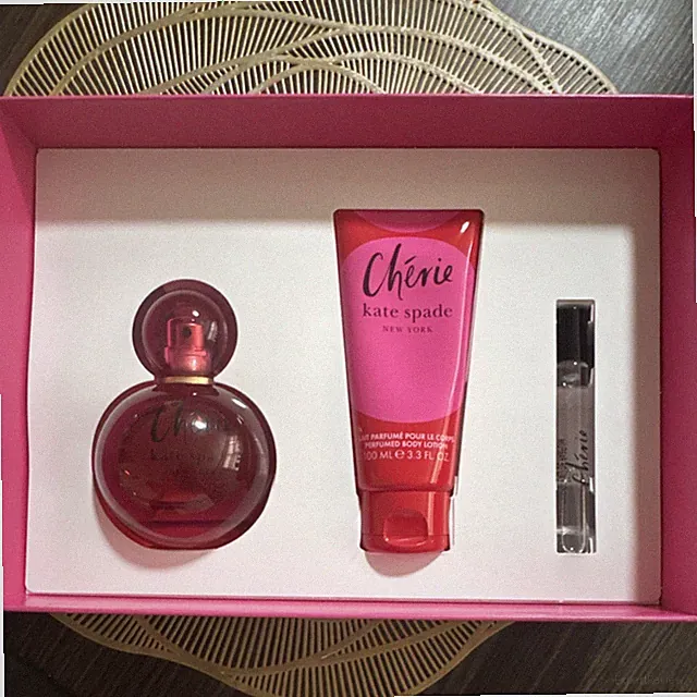 kate spade new york Chérie Gift Set Eau de Parfum, Body Lotion, Travel Spray
