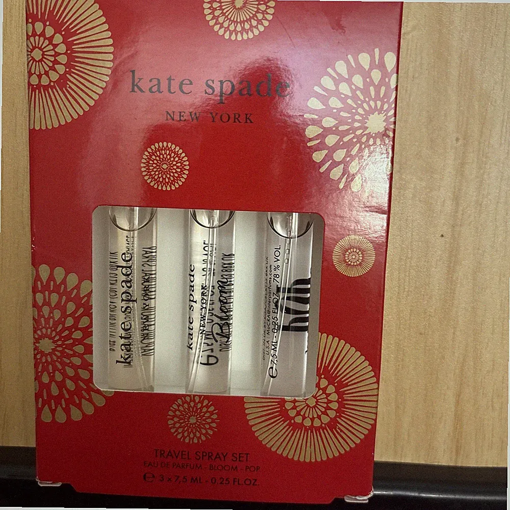 Kate Spade Travel Spray Set 3 x 7.5ml Eau De Parfum Bloom Pop Perfume Gift New