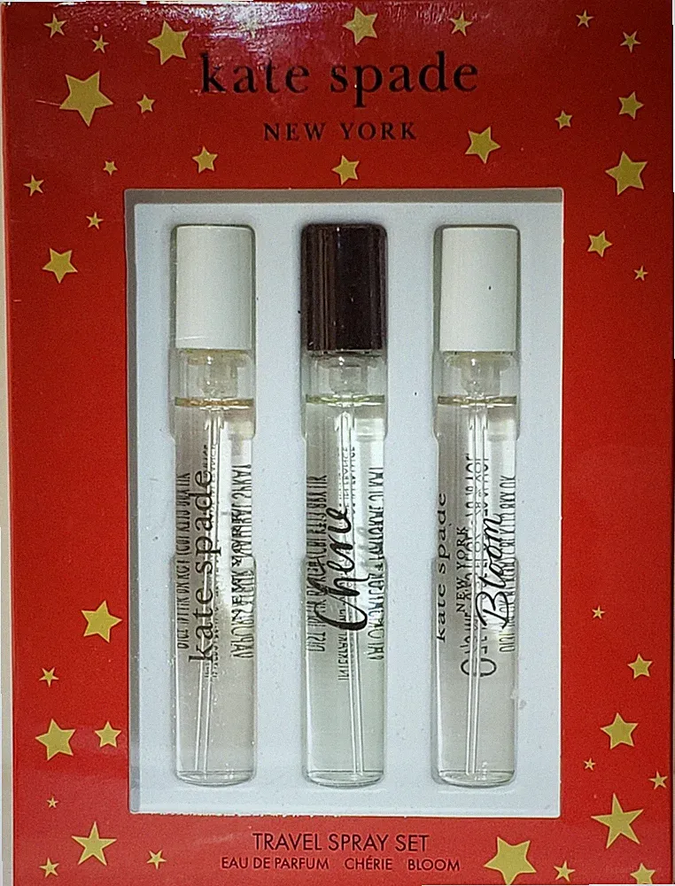 KATE SPADE TRAVEL SPRAY SET of 3 Perfumes ~0.25 fl oz/7.5ml Ea~Description Below