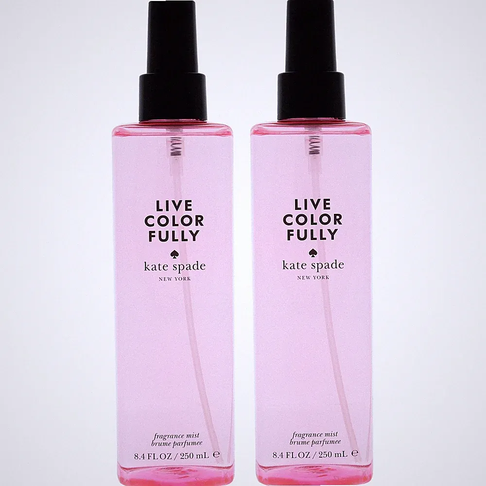 Live Colorfully Body Spray by Kate Spade -8.4 oz Fragrance Mist-Pack of 2